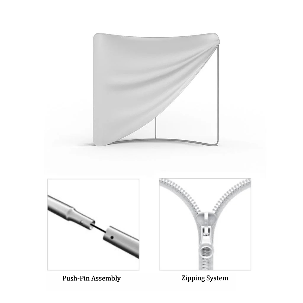 Tension Fabric Backdrops Curve Type 10FT FD-C43 - Image 5