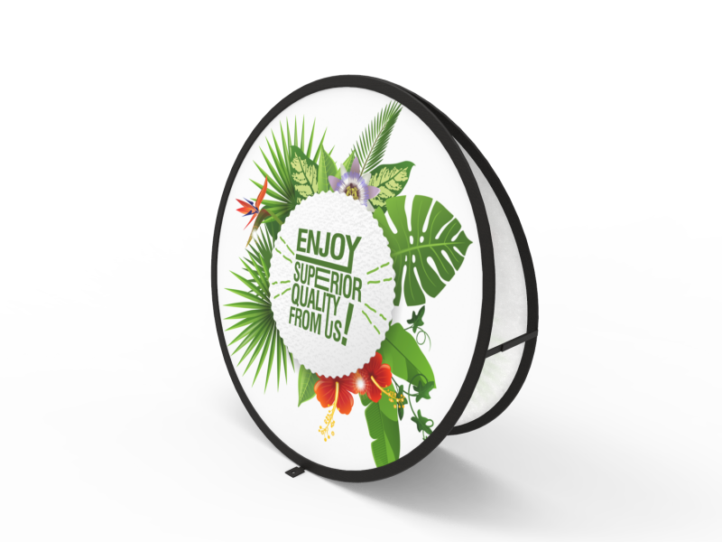 Pop Up A Frame Display Banner Stand - Circle - Image 4