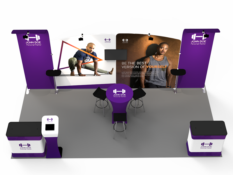 10 x 20ft Customized Portable Exhibition Booth Display Stand 006 - Image 5